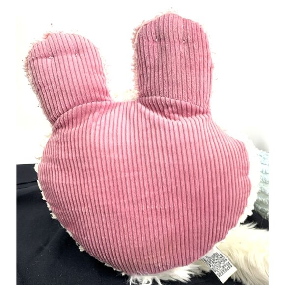 Chenille Animals Plush Cat Kitty By CWC 15” Pastel Pink Blue Weighted Vintage - Picture 9 of 9